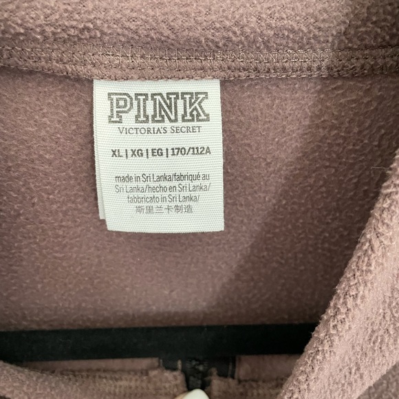 Pink half zip fleece peppercorn sweater - Picture 3 of 4